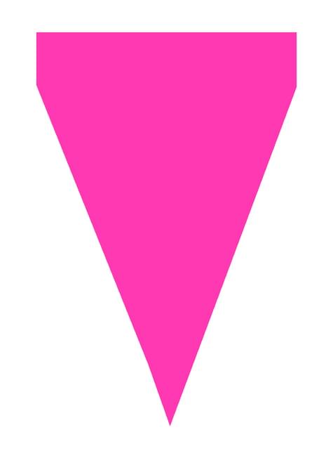 1 guirnalda de banderines color fucsia - Colores lisos - Funiglobal | Funidelia
