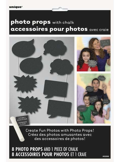 10 accesorios photocall - Grafito - Unique | Funidelia