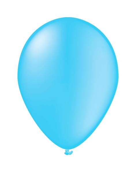 10 globos color azul claro - Colores lisos - Funiglobal | Funidelia
