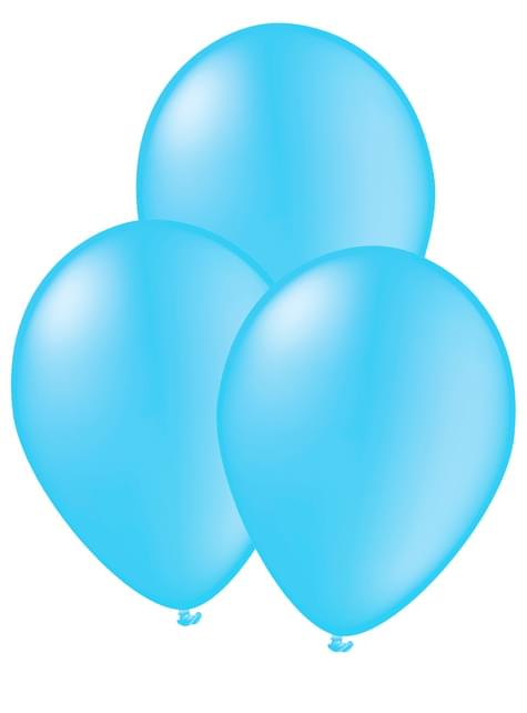 10 globos color azul claro - Colores lisos - Funiglobal | Funidelia