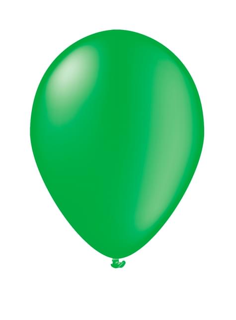 10 globos color verde - Colores lisos - Funiglobal | Funidelia