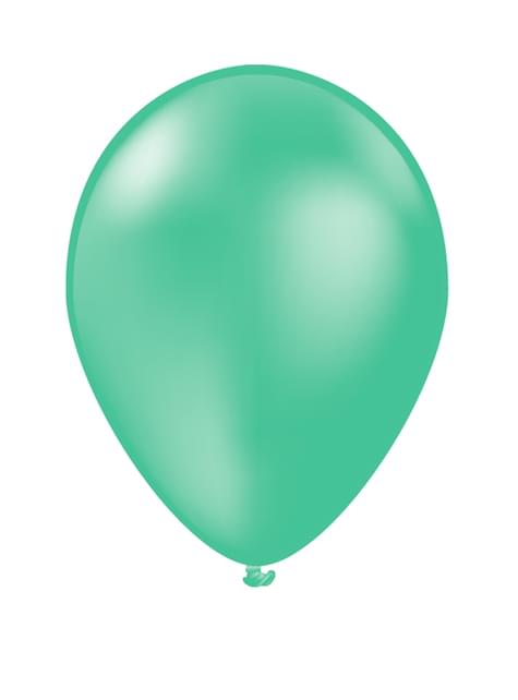 10 globos color verde menta - Colores lisos - Funiglobal | Funidelia