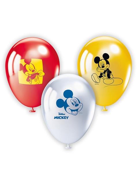 10 globos de Mickey Mouse (28 cm) - Club House - Procos | Funidelia