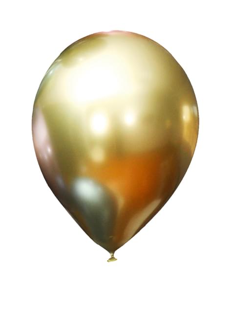 10 globos dorados metalizados - Colores Lisos - Funiglobal | Funidelia