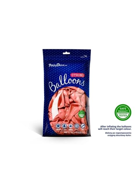 10 globos extra resistentes oro rosa metalizados (30 cm) - Partydeco | Funidelia