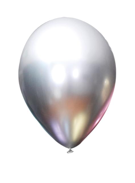 10 globos plateados metalizados - Colores Lisos - Funiglobal | Funidelia
