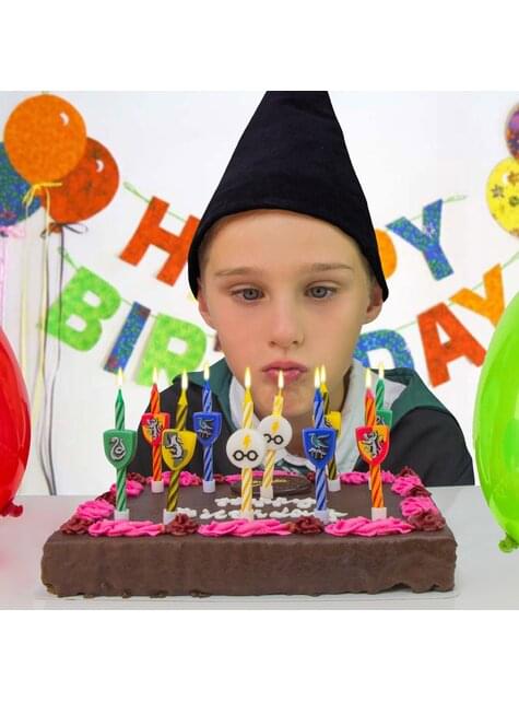 10 velas cumpleaños Harry Potter - Hogwarts Houses - Cinereplicas | Funidelia