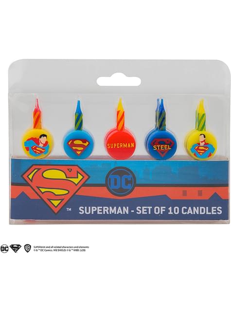 10 velas cumpleaños Superman - Cinereplicas | Funidelia