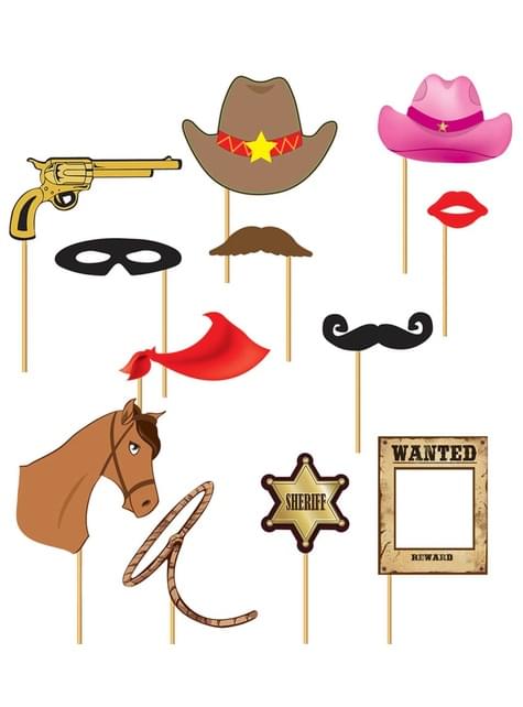 12 accesorios photocall Western