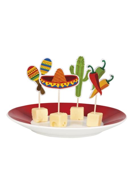 12 toppers decorativos variados para fiesta mejicana - Boland | Funidelia