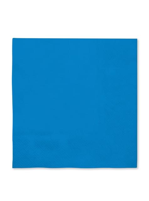 16 servilletas color azul marino (33x33cm) - Colores lisos - Funiglobal | Funidelia