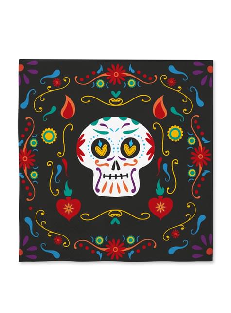 16 servilletas de Catrina día de los muertos (33x33cm) -Day of the Dead - Funiglobal | Funidelia
