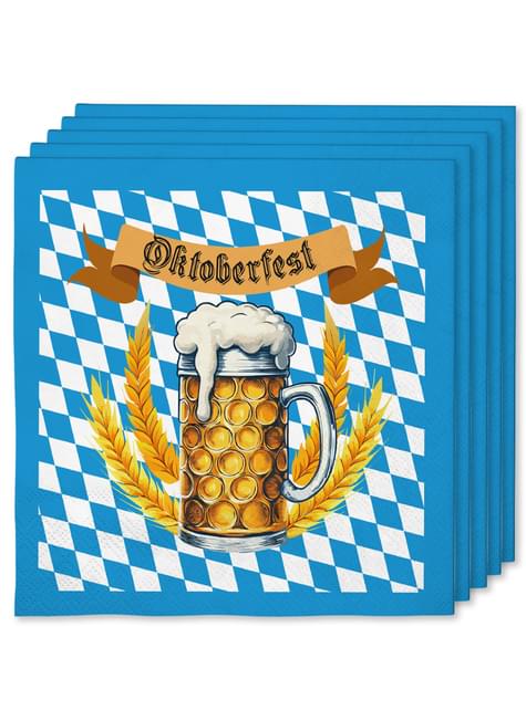 16 servilletas de Oktoberfest (33x33 cm) - Funiglobal | Funidelia