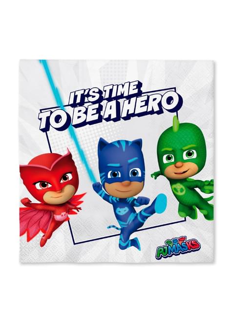16 servilletas de Pj Masks (33x33cm) - Funiglobal | Funidelia