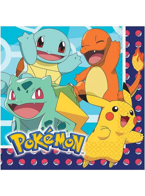 16 Servilletas de Pokémon (33x33 cm)