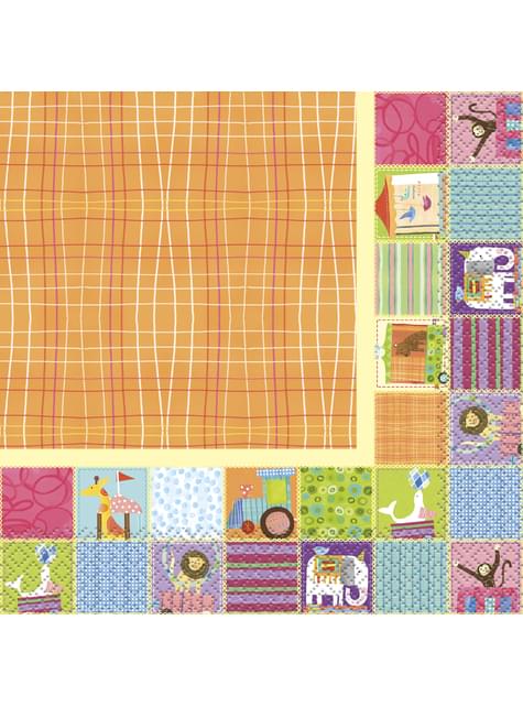 16 servilletas grandes Baby Shower (33x33cm) - Circus Animal - Unique | Funidelia