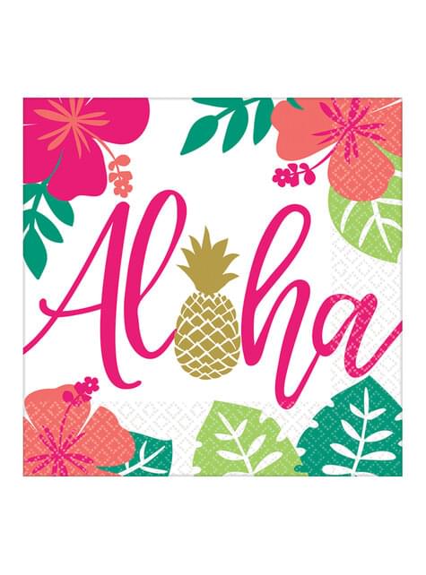 16 servilletas Hawai (33x33cm) - Aloha