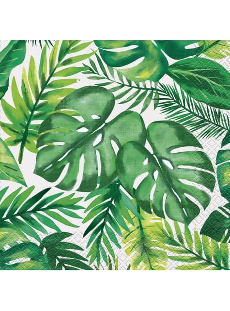 16 servilletas verano tropical (33x33 cm) - Palm Tropical Luau