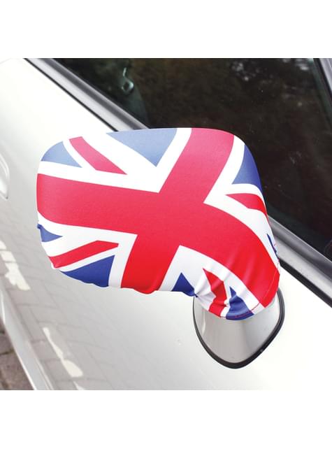 2 cubre retrovisores de coche con la bandera de Reino Unido - AMSCAN | Funidelia