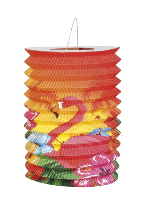2 faroles flamenco Hawai (16cm) - Hibiscus - Boland | Funidelia