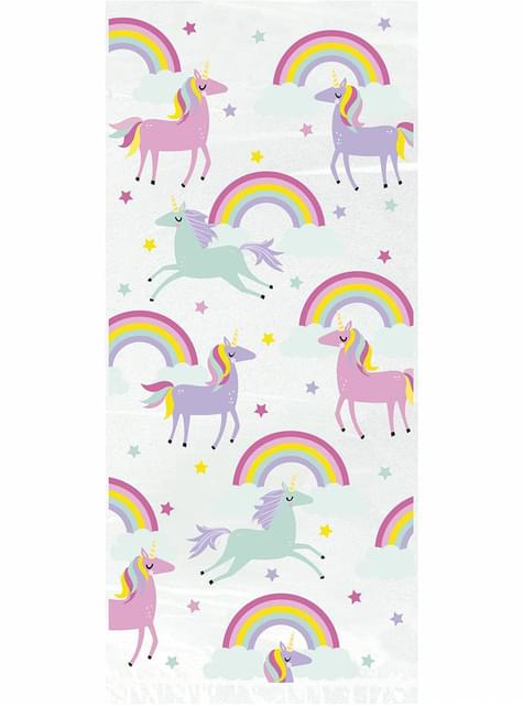 20 bolsas de chucherías de unicornios - Happy Unicorn - Unique | Funidelia