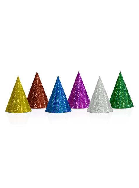 20 gorritos de fiesta variados holográficos - Holographic