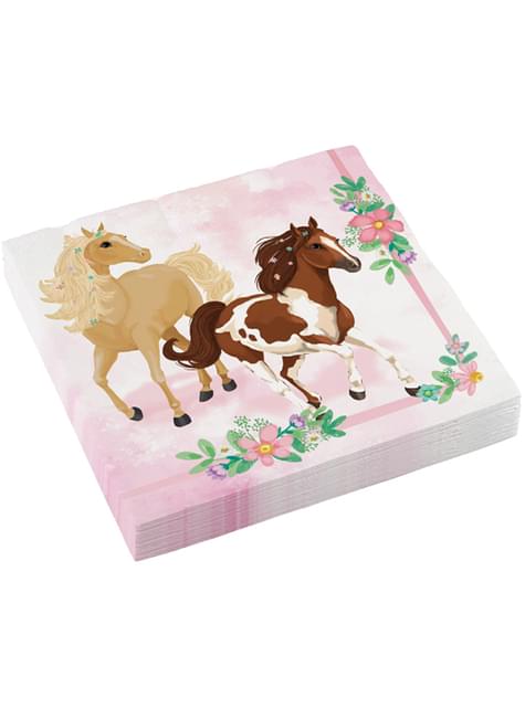 20 servilletas de caballos (33x33 cm) - Beautiful Horses - AMSCAN | Funidelia