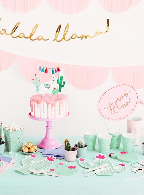 20 servilletas de cóctel de cactus (11 cm) - Partydeco | Funidelia
