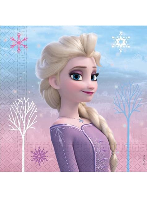 20 servilletas de Frozen (33x33cm) - Procos | Funidelia
