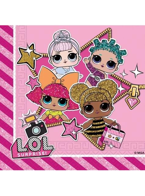 20 servilletas de LOL Surprise (33x33cm) - Procos | Funidelia