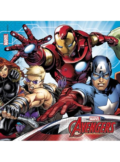 20 servilletas de Los Vengadores (33x33cm) - Mighty Avengers