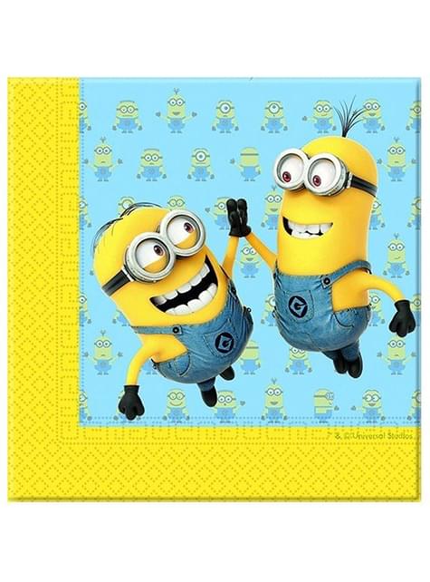 20 servilletas de Minions (33x33 cm) - Procos | Funidelia