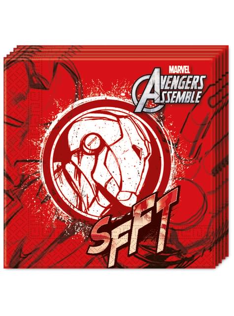 20 servilletas Los Vengadores Teen Iron Man (33x33cm) - Avengers Team - Procos | Funidelia