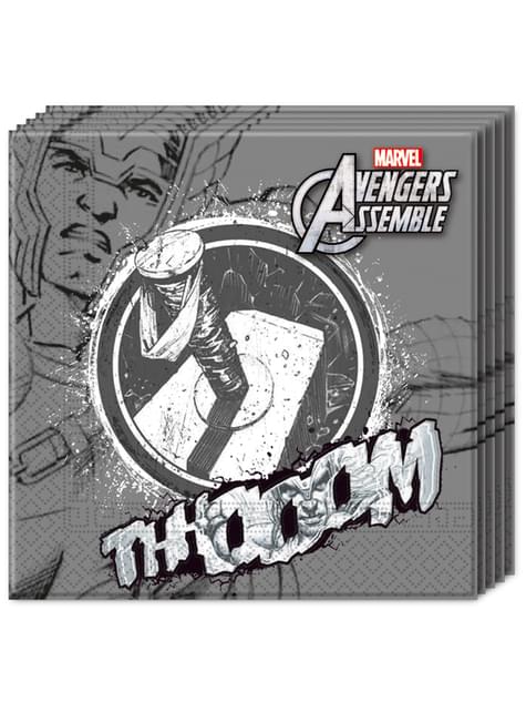 20 servilletas Los Vengadores Teen Thor (33x33cm) - Avengers Team - Procos | Funidelia