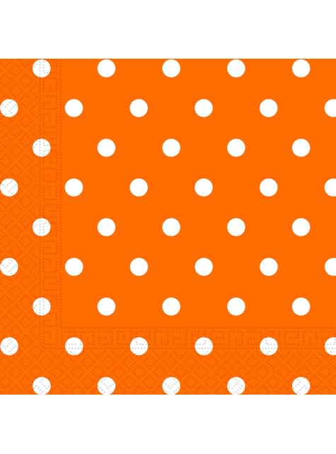 20 servilletas Orange Dots (33x33 cm) - Procos | Funidelia