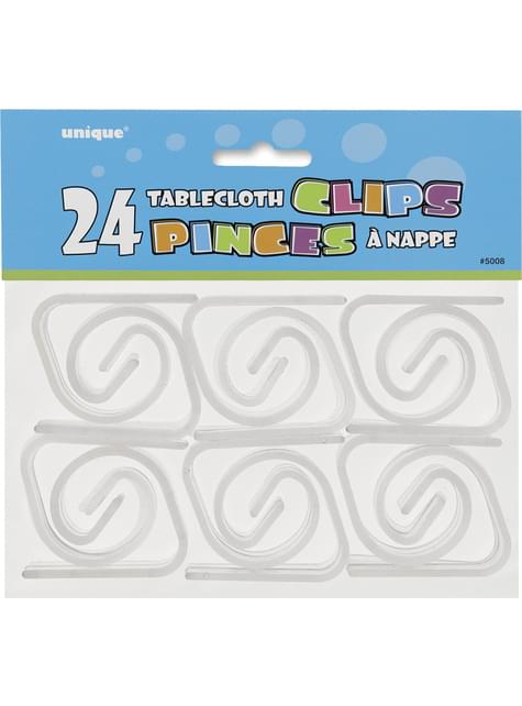 24 clips sujetamanteles - Unique | Funidelia