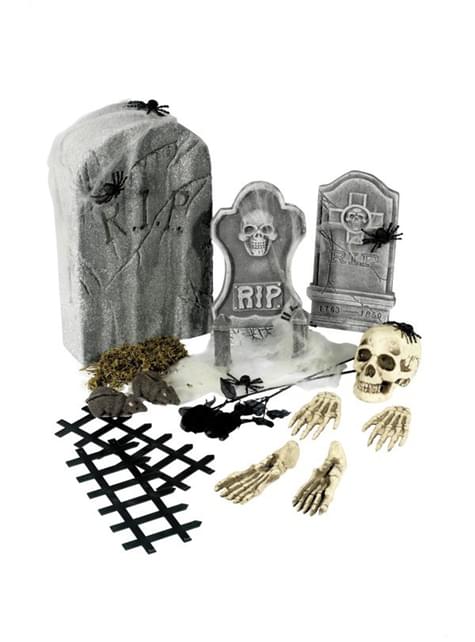 24 piezas de cementerio Halloween - Smiffys | Funidelia