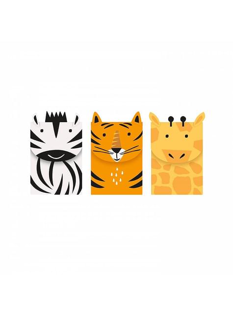 3 bolsas de chucherías de animales - Animal Safari