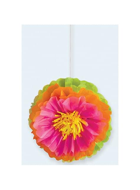 3 flores de papel decorativas - AMSCAN | Funidelia