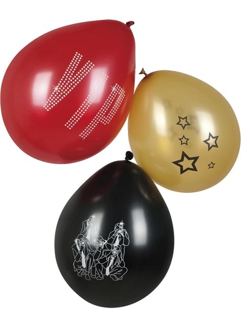 3 globos para fiesta VIP colores surtidos (25 cm) - Elegant Collection - Boland | Funidelia