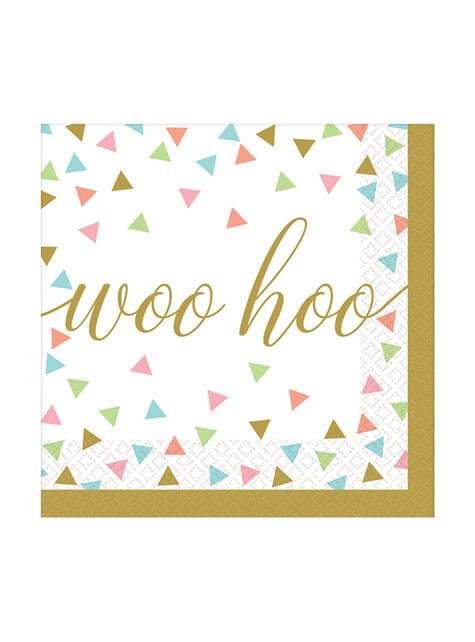 36 servilletas de cóctel Happy Birthday (13x13 cm) - AMSCAN | Funidelia