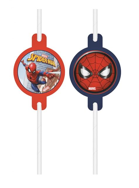 4 pajitas de Spiderman - Marvel - Procos | Funidelia