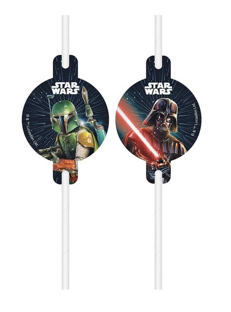 4 pajitas de Star Wars - Procos | Funidelia