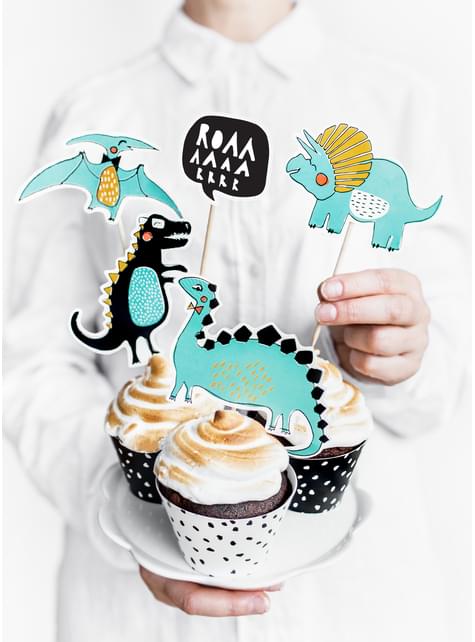 5 decoraciones para tarta de dinosaurios - Dinosaur Party - Partydeco | Funidelia