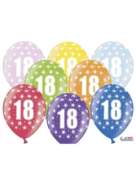 50 globos de látex “18“ multicolor (30 cm) - Partydeco | Funidelia