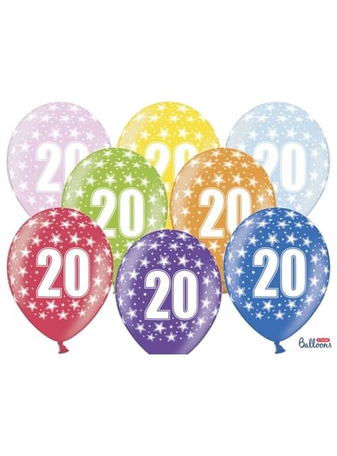 50 globos de látex “20“ multicolor (30 cm) - Partydeco | Funidelia