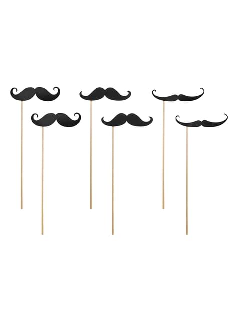 6 accesorios photocall de bigotes
