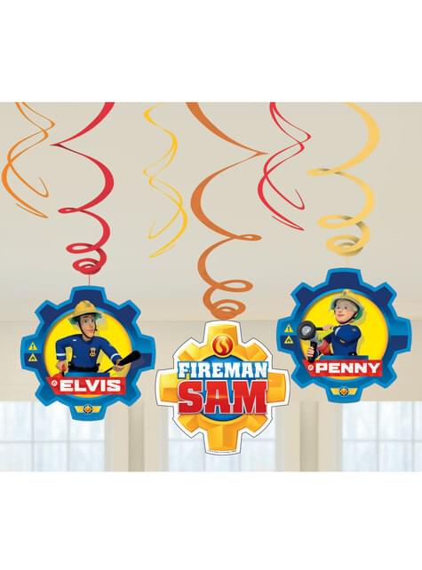 6 adornos colgantes de Sam El Bombero - AMSCAN | Funidelia