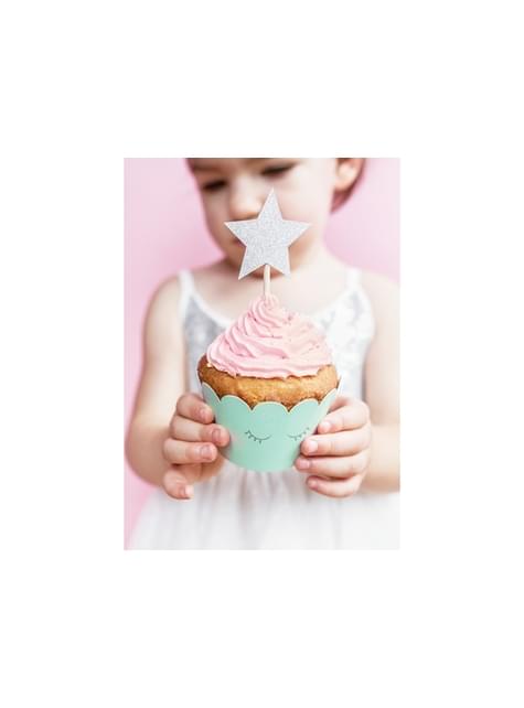 6 cápsulas de cupcakes variadas en tonos pastel - Unicorn Collection - Partydeco | Funidelia