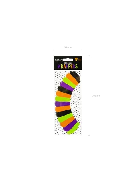 6 cápsulas para cupcakes de rayas multicolor de papel - Hocus Pocus Collection - Partydeco | Funidelia